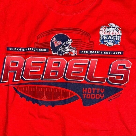 2014 Ole Miss Chick-Fil-A Peach Bowl T-Shirt - Picture 5 of 5